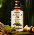 Nuvyra Jojoba Oil bottle in nature setting