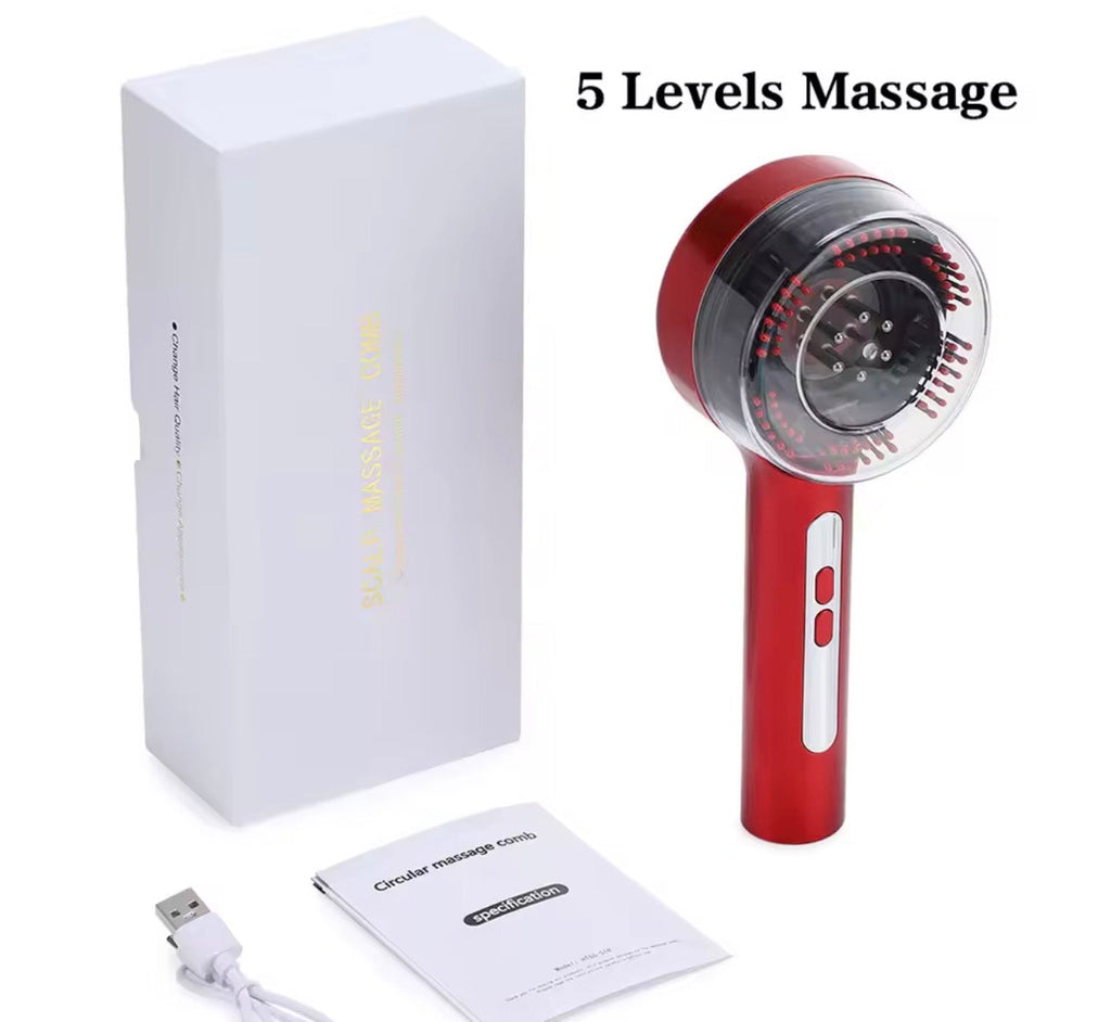 Nuvyra Scalp Massager Pro with box and USB charging cable
