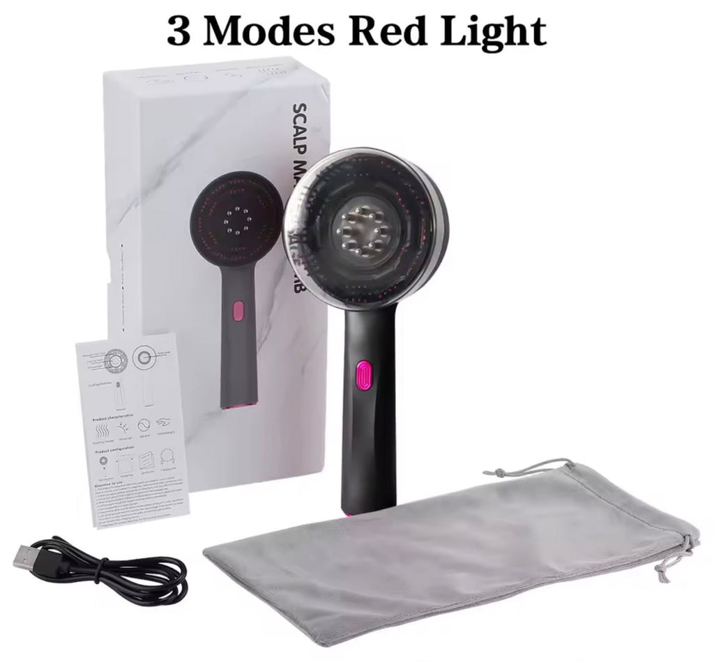 Nuvyra Scalp Massager black color with box and accessories