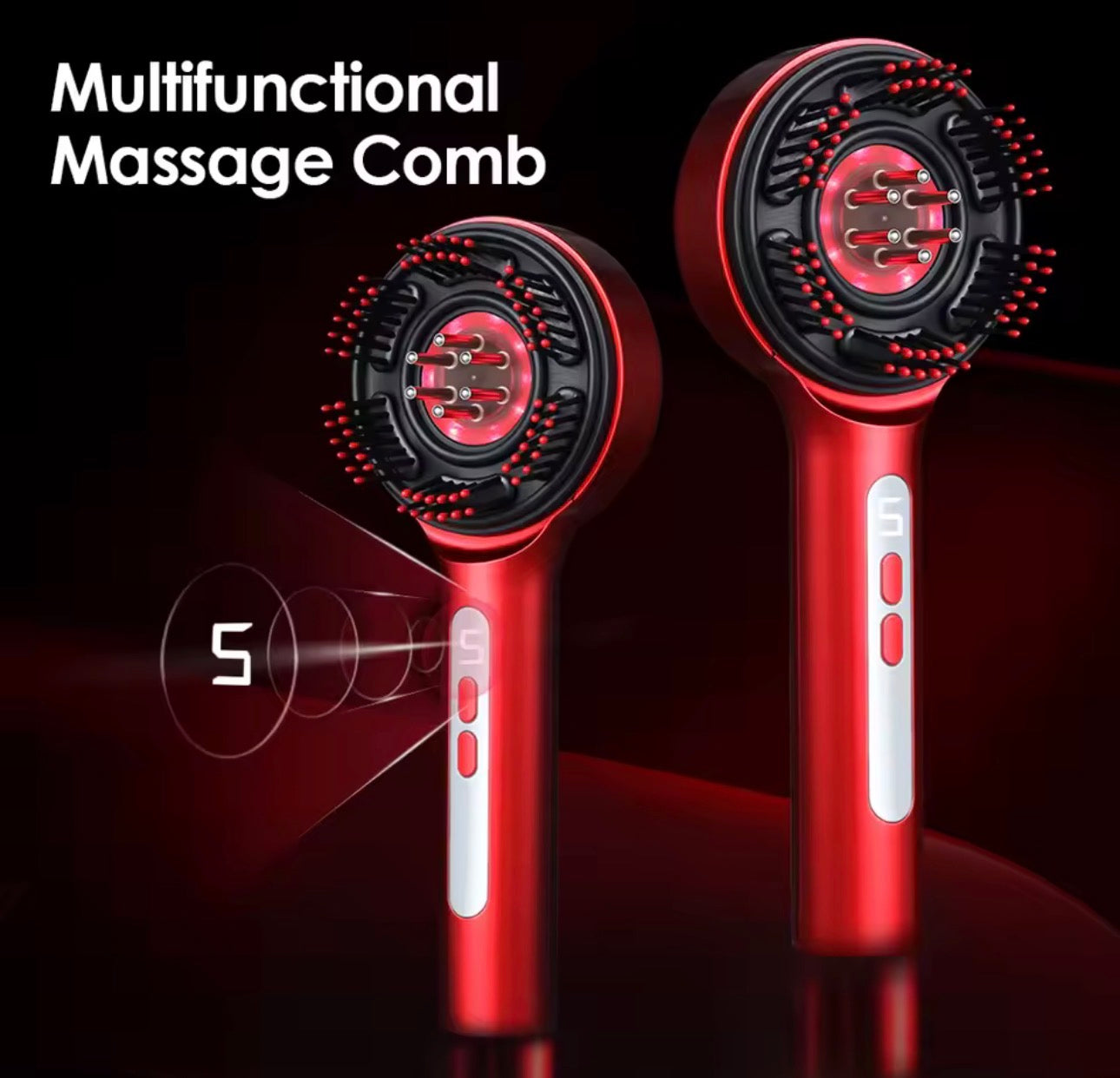 Nuvyra Scalp Massager Pro multifunctional massage comb 5 levels